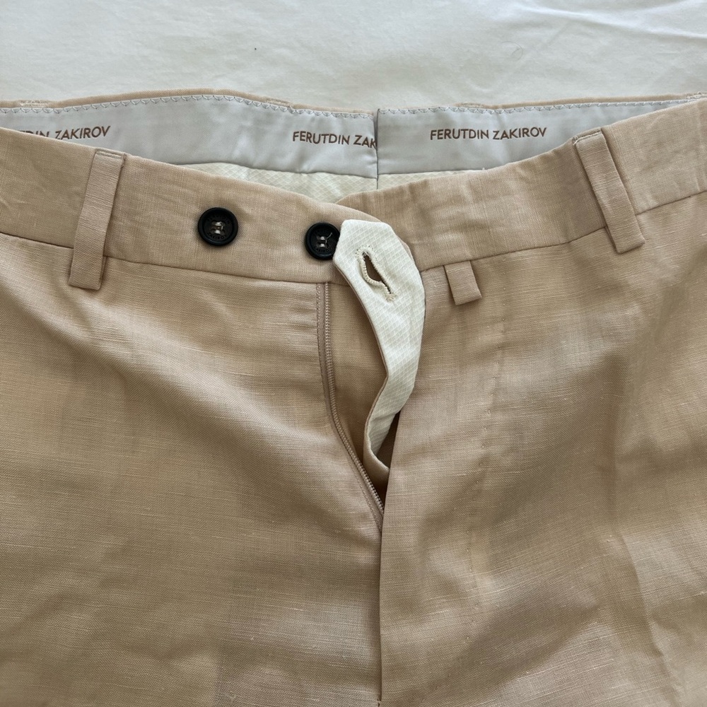 Men's Beige Dress Pants